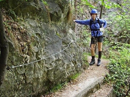 Einstieg zum Klettersteig